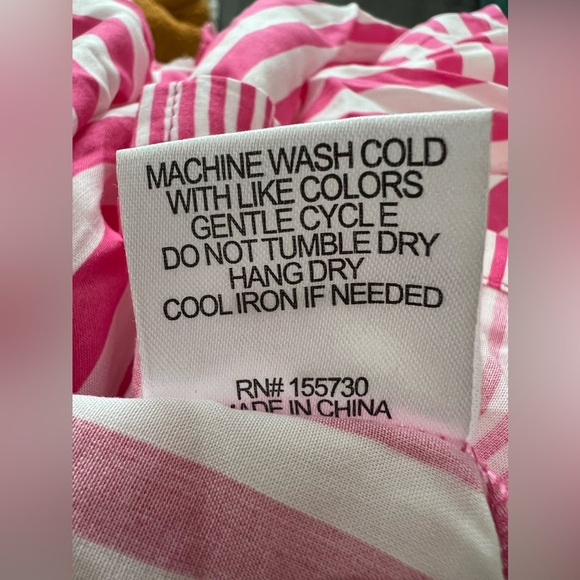 NWT Jane and Delancey Pink Striped Button-Up Top - Picture 5 of 5